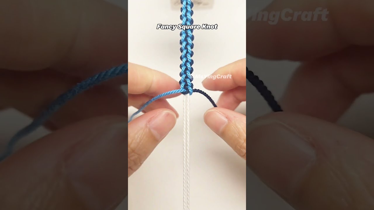 How to Tie Fancy Square Knot 2601103 Quick Macrame Tutorial 