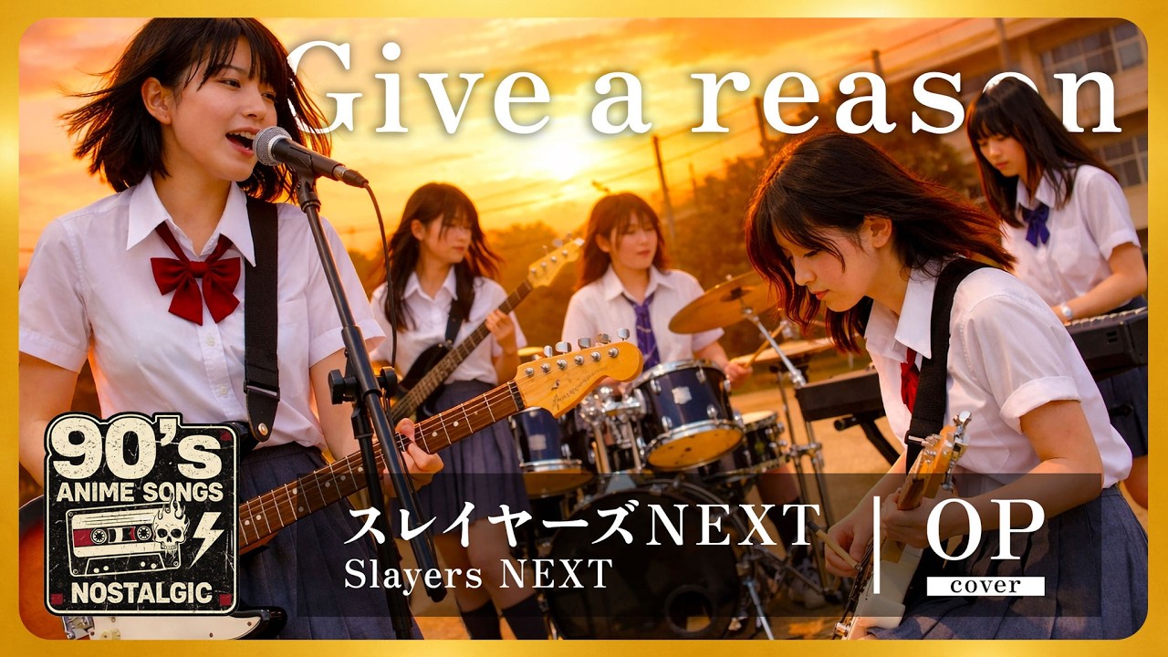 Slayers NEXT OP｜Give a reason (Megumi Hayashibara)｜Girls Band Alternative Rock【AI cover】