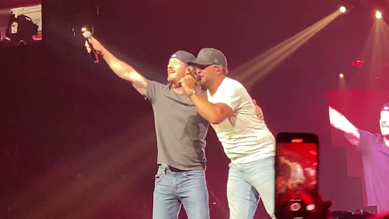 Luke Bryan with Tyler Hubbard FGL Nashville July 2021 (Florida Georgia Line)