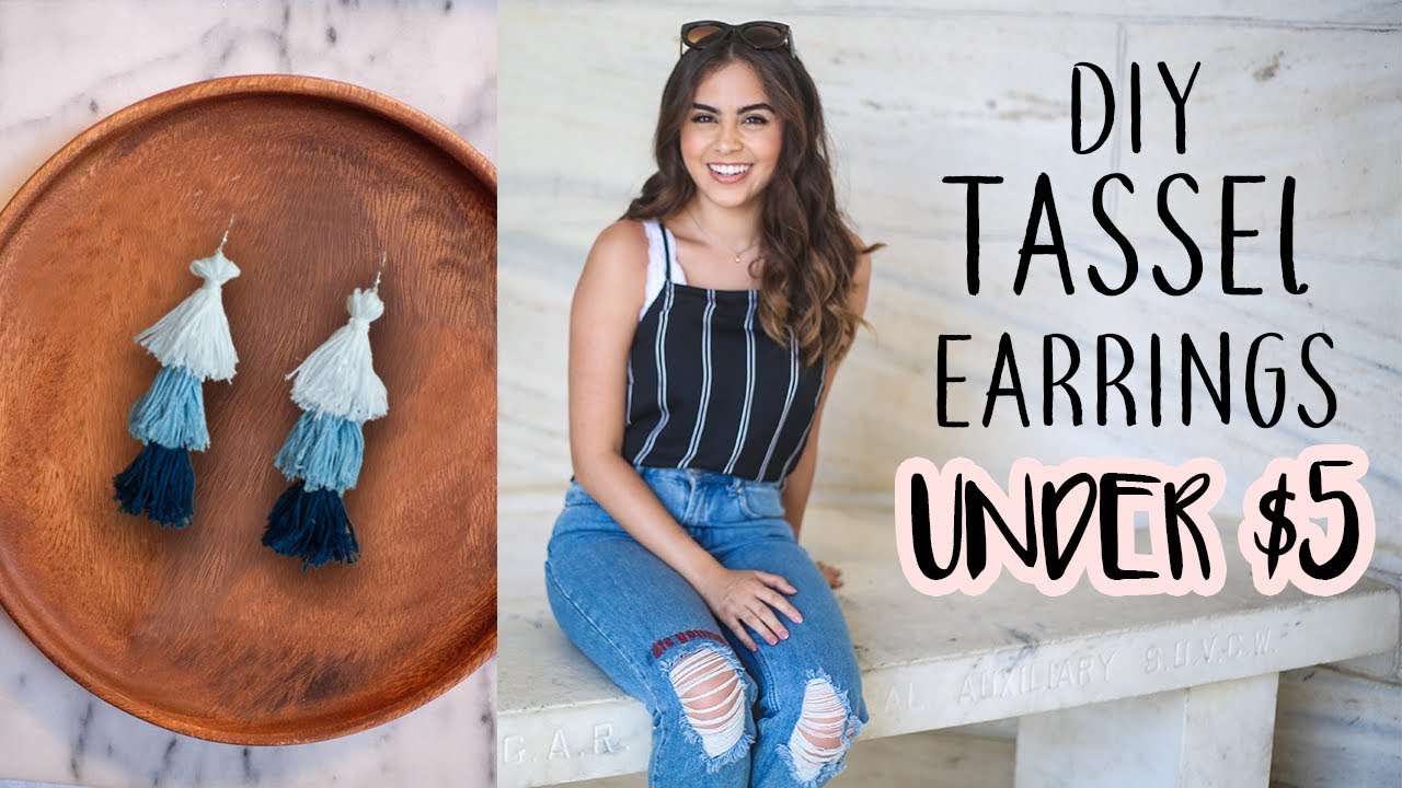 DIY Tassel Earrings Under $5 | Jessica Neistadt ♡