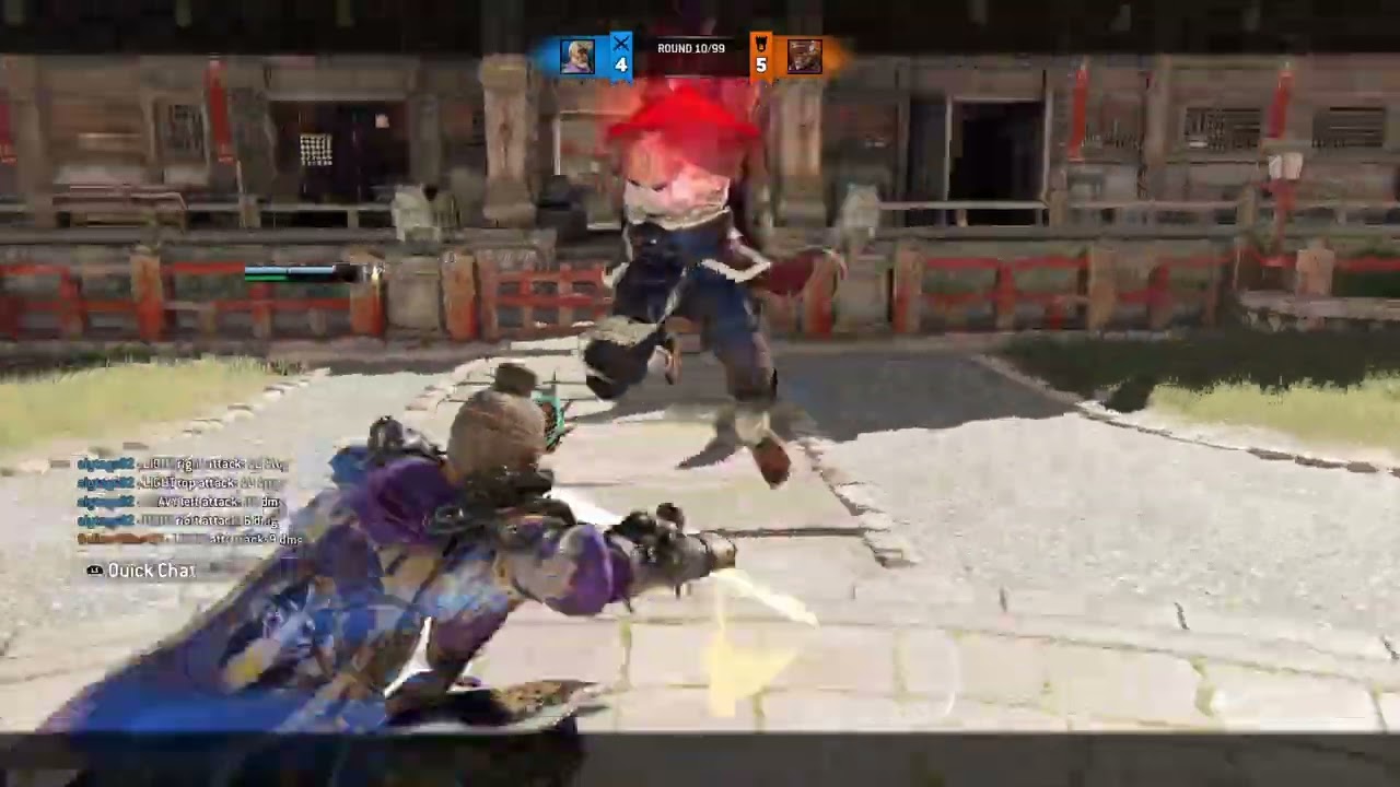Rep 70 tiandi vs rep 40 Shaolin customs match. FOR HONOR. 99 rounds. Just messing around.