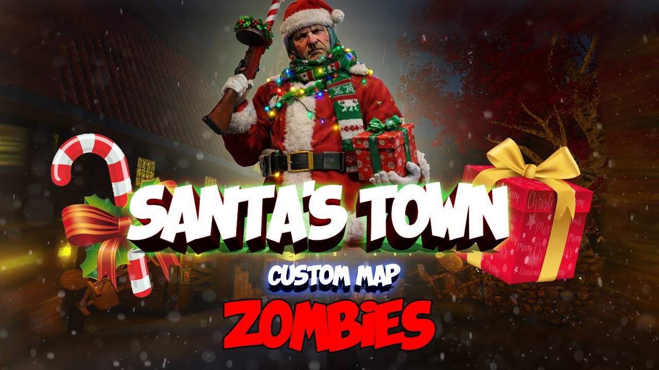 INCREIBLE CUSTOM MAP NAVIDEÑO!! VAMOS A CAZAR ELFOS! COD ZOMBIES CUSTOM MAP BO3