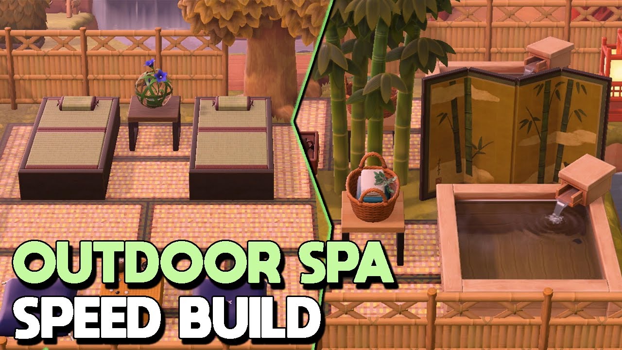 Simple Outdoor Spa Design! (Speed Build) | Animal Crossing New Horizons