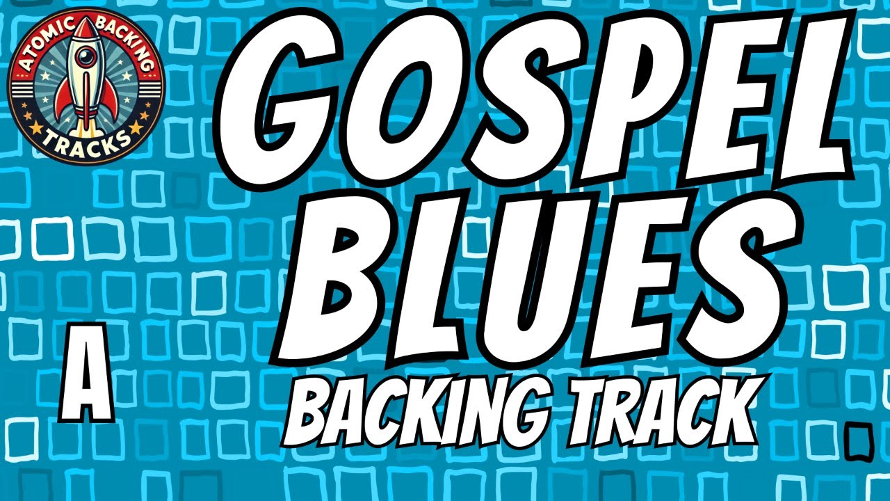 Gospel Blues Guitar Backing Track in A | 65 BPM