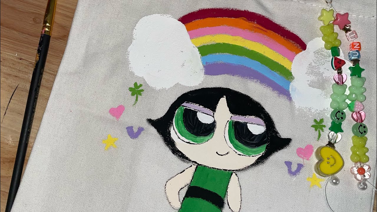 ASMR | Beaded Keychain ✨+ Tote Painting! 👜Craft Session 🎨🦄💚