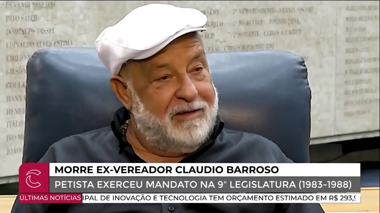 C&acirc;mara de SP lamenta a morte do ex-vereador Claudio Barroso aos 72 anos