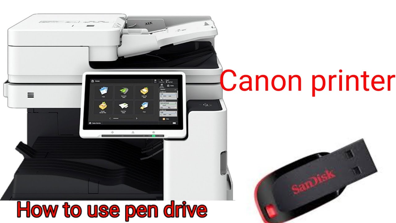 How to use pen drive#Canon printer use USB