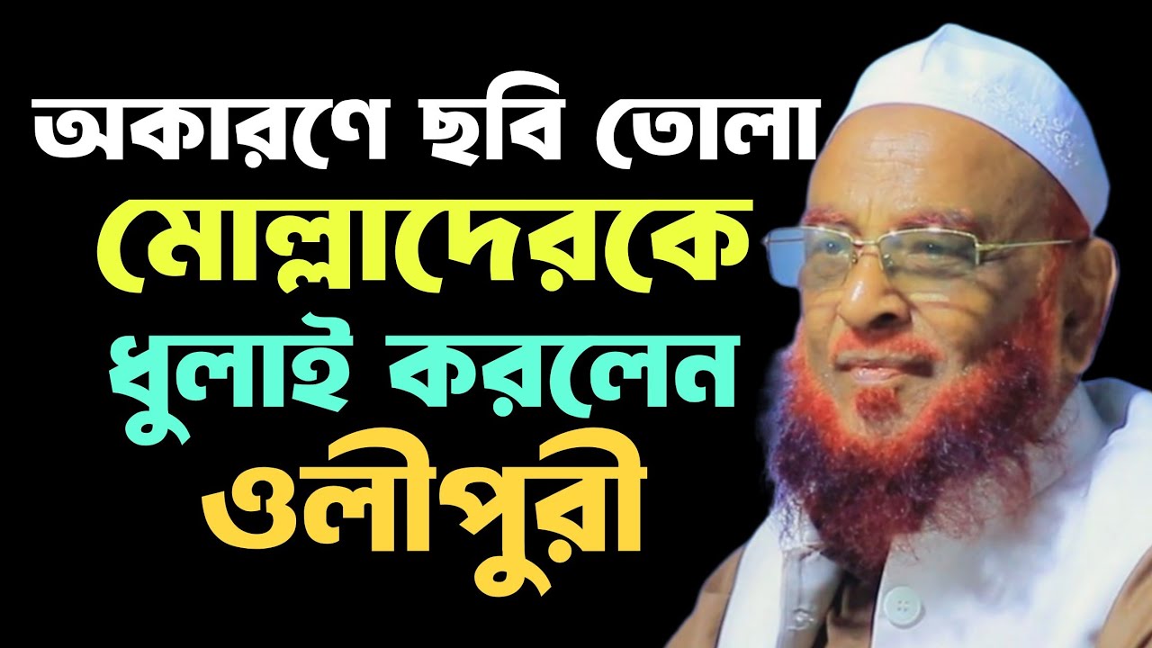অযথা ছবি তোলা মোল্লারা সরিষা ক্ষেতের ভুত। আল্লামা নূরুল ইসলাম ওলীপুরী দাঃবাঃ 