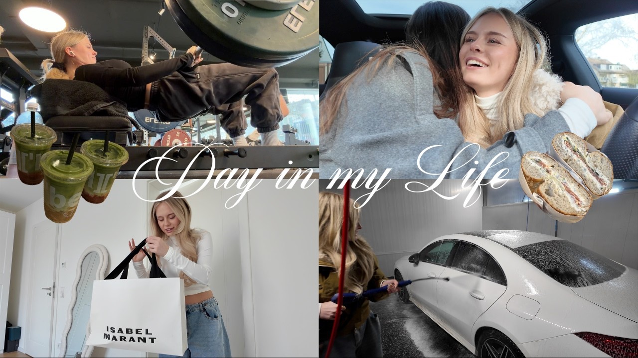daily vlog | gym, girls day in köln, matcha & auto waschen! ♡