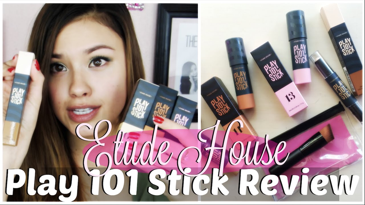 First Impressions ♥ Etude House Play 101 Stick Foundation, Blush, and Contour Review