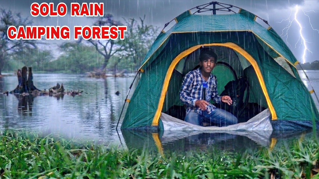 Heavy Rain Storm Camping Gone Wrong 😢 | Rain Camping In India | village gavala 
