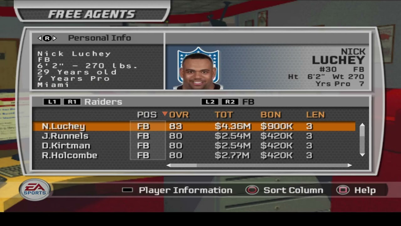 Madden 07 - Raiders Franchise - Part 1