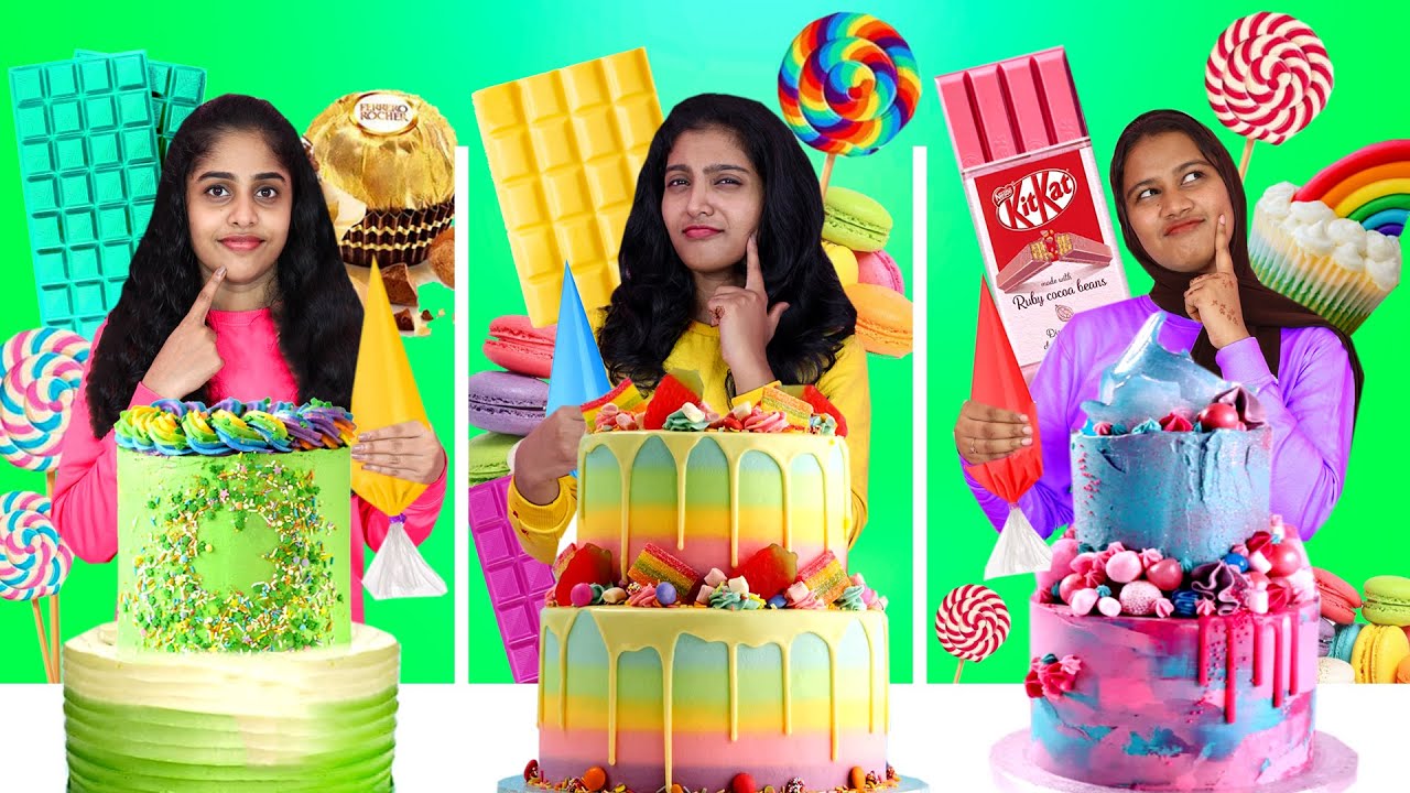 TELEPATHY 2 LAYER CAKE DECORATING CHALLENGE 🤩| പൊരുത്തം നോക്കി കേക്ക് DECORATING ചലഞ്ച് | PULLOTHI