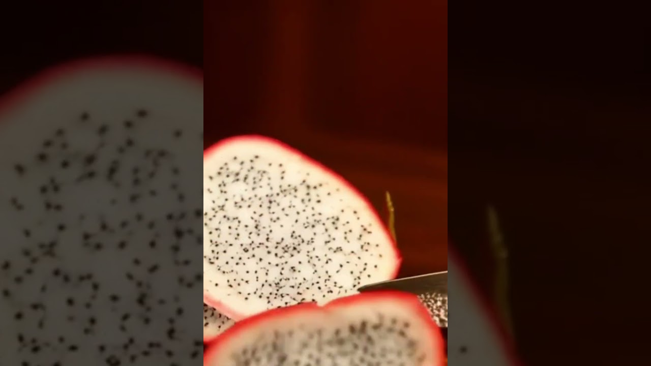 Dragon Fruit Slice ASMR &ndash; PixelPop Knife in Cinematic Cut #asmr #chocolatecutting #aivideo