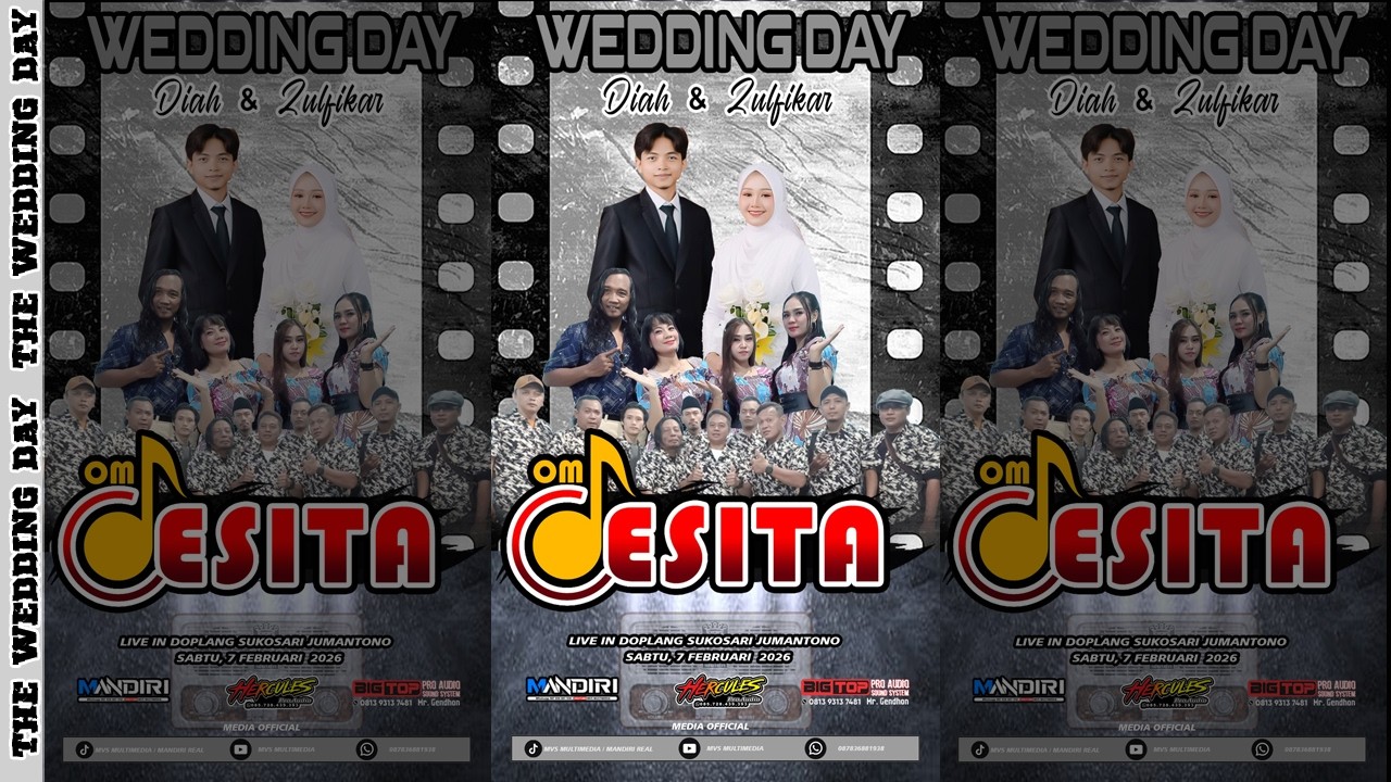 LIVE OM.DESITA MUSIC || WEDDING DIAH & ZULFIKAR  || HERCULES PRO AUDIO & BIG TOP   || MVS MULTIMEDIA