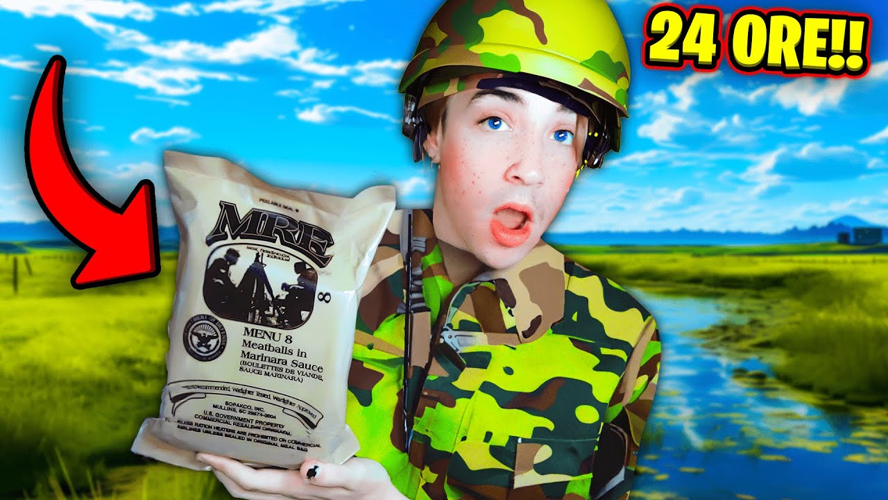I EAT MILITARY FOOD FOR 24 HOURS!!