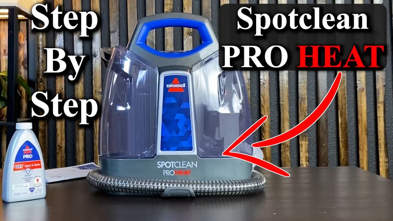 Как использовать портативный очиститель ковров Bissell SpotClean ProHeat