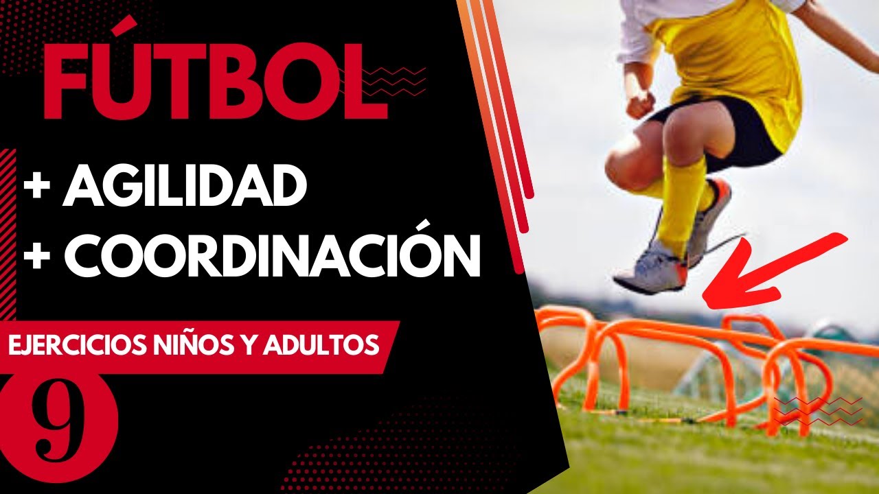 9 EJERCICIOS para NIÑOS y ADULTOS de COORDINACIÓN Y MOVILIDAD CON VALLAS | FÚTBOL