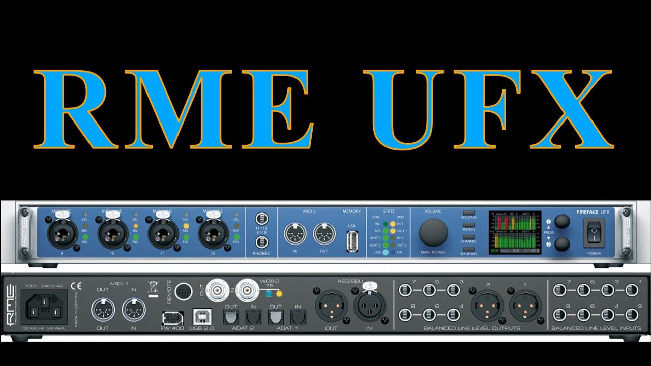 From RME Fireface 800 to RME Fireface UFX