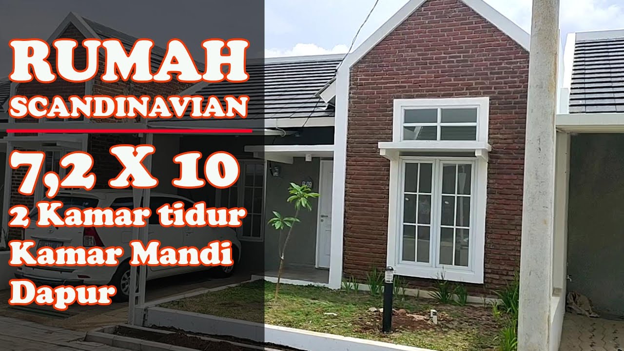 RUMAH MINIMALIS 7 X 10 SCANDINAVIAN GAYA EROPA | SRIMAYA VIEW CILAME