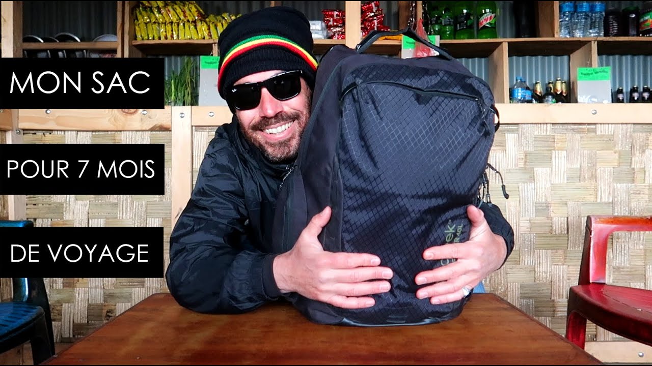 MON SAC POUR 7 MOIS DE VOYAGE !
