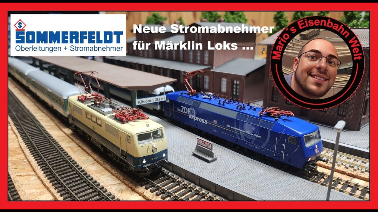 Neue Stromabnehmer für Märklin Loks ... H0 Anlage / Mario´s Eisenbahn Welt