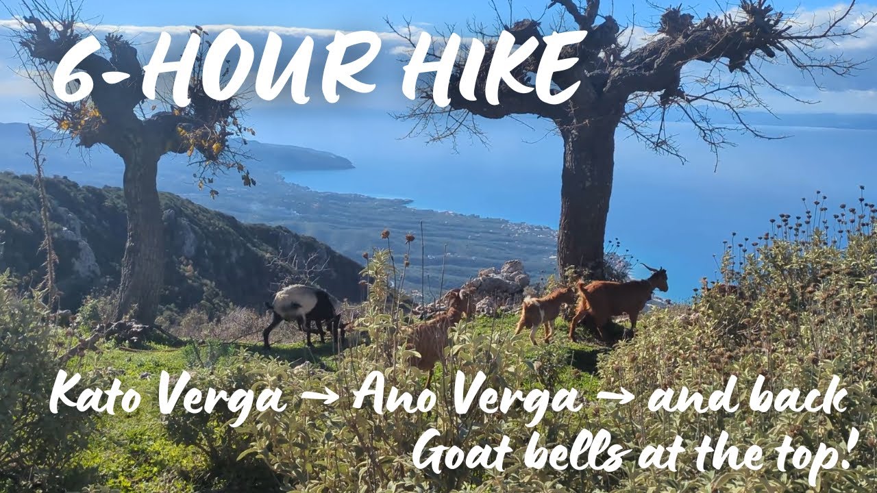 Kato Verga → Ano Verga → Paralia Verga Epic Loop | Greece Jan 2026 4K