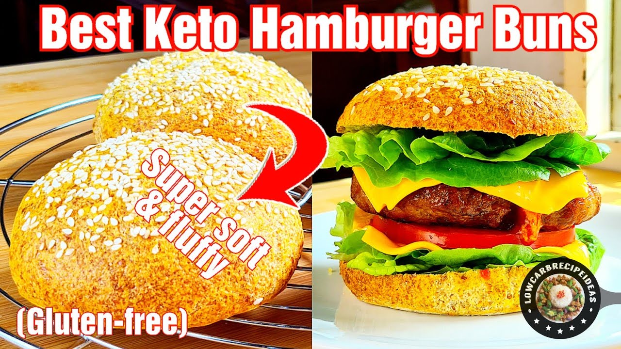 HOW TO MAKE THE BEST KETO HAMBURGER BUNS | REGULAR SIZE | LIGHT, SOFT & FLUFFY | PERFECT BURGER BUNS
