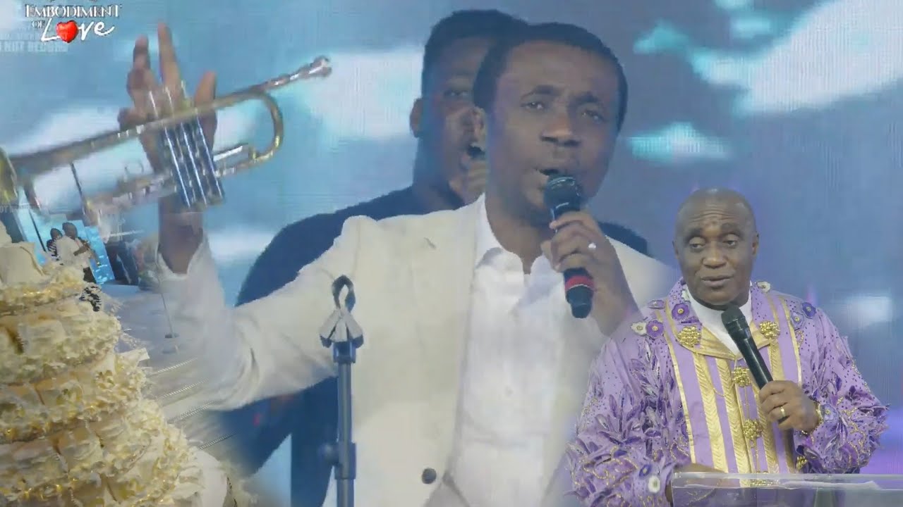 NATHANIEL BASSEY MINISTRATION AT PASTOR DAVID IBIYEOMIE 62ND BIRTHDAY CELEBRATION.