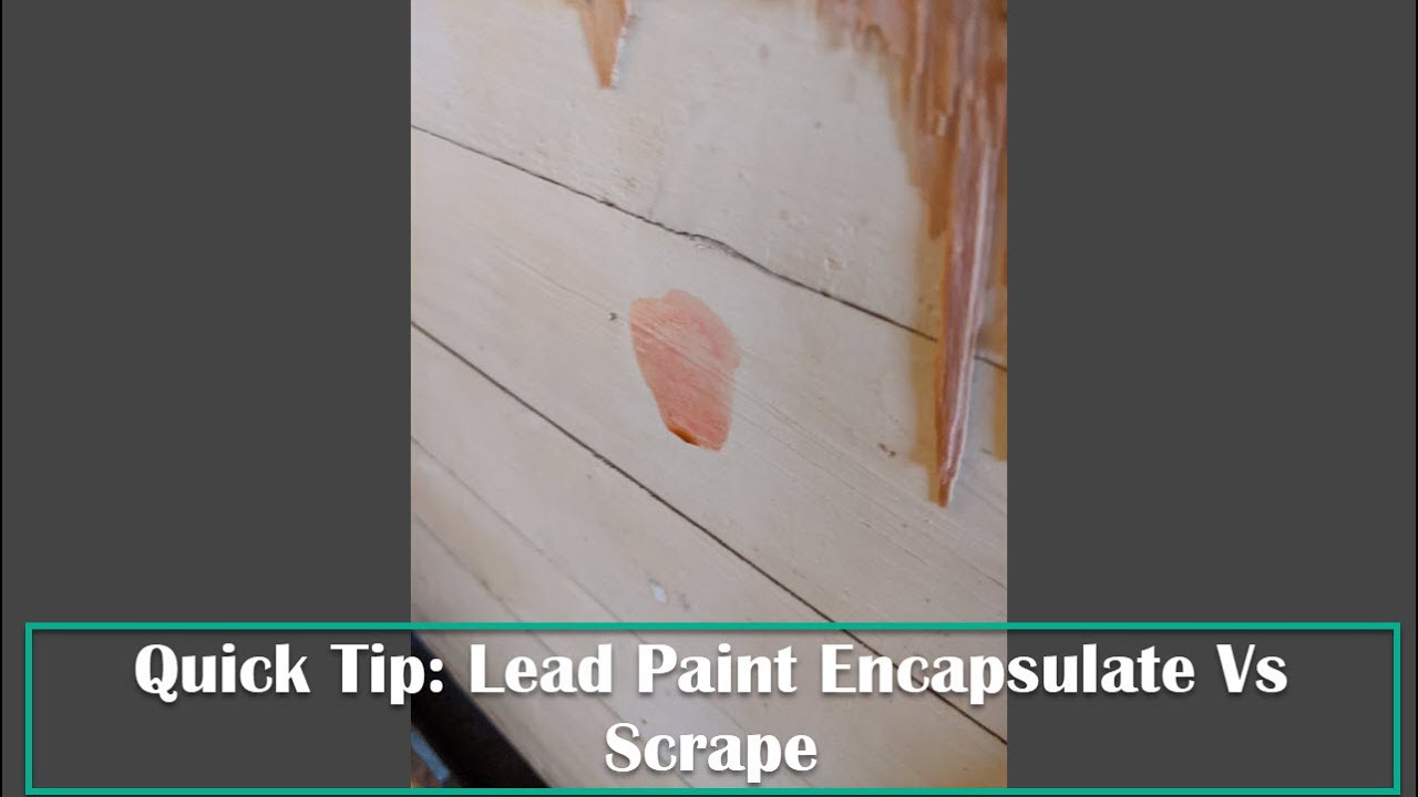 Have Lead Paint and don't know what to do?