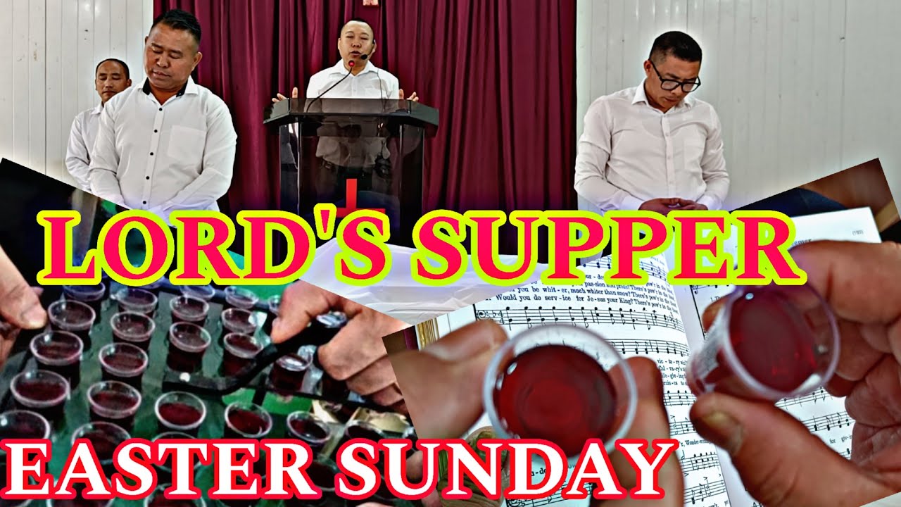 EASTER SUNDAY service and LORD'S SUPPER at PTS WAZIRABAD DELHI 2025 April.