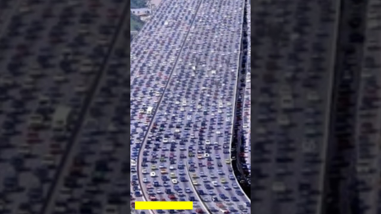 12 Days in Traffic: Longest Traffic Jam in History #factmiki