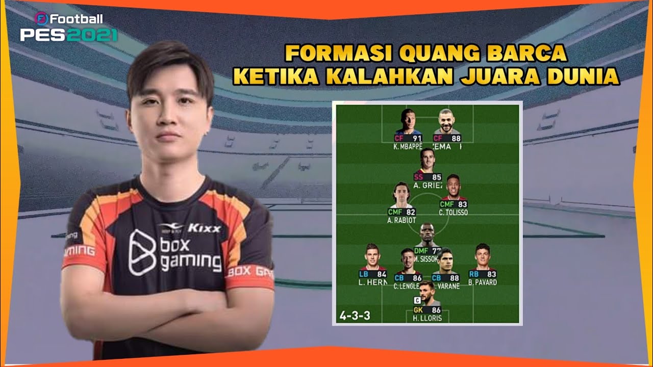 PES 2021 | FORMASI QUANG BARCA KETIKA KALAHKAN JUARA DUNIA : USMAKABYLE