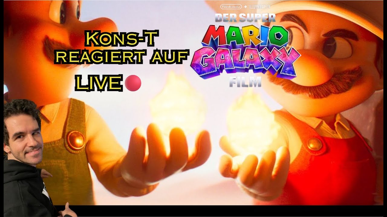 Kons-T Livestream🔴 ich reagiere neue Infos zum Super Mario Galaxy Film (Nintendo Direct)