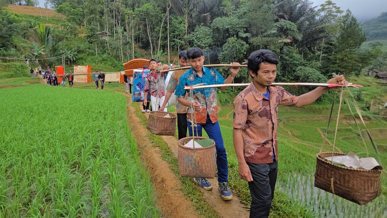 Hanya Di Jawa Barat. Uniknya Pernikahan Di Kampung, Suasana Jajap Pengantin Seperti Tahun 80 an