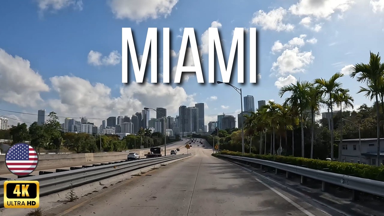 Downtown Miami - USA - 4K Drive 2024