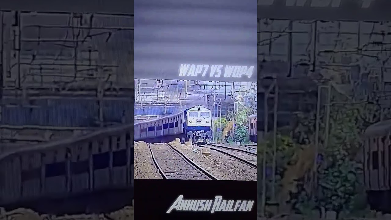 wap7 vs wdp4 attitude statu Indian railway#Indianrailways #train #wdp4#wap7