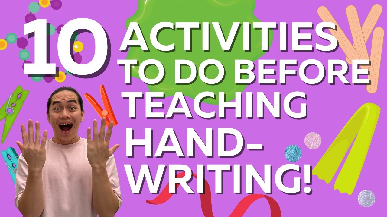 10 ACTIVITIES TO DO BEFORE TEACHING HANDWRITING | PRE-WRITING
