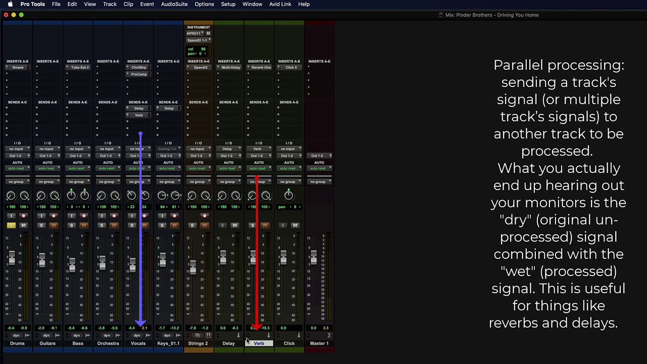 Pro Tools Basics: Sends and Inserts