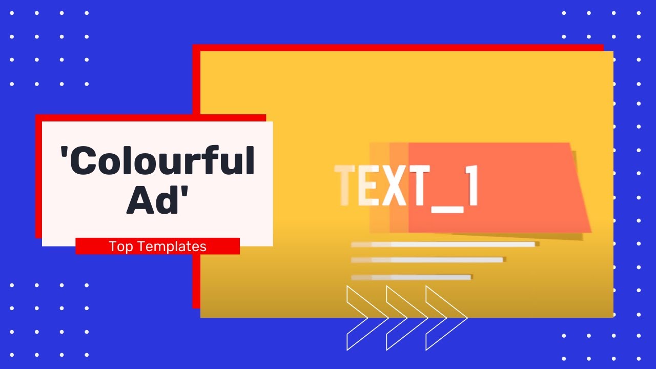 Colourful Ad Logo Animation Template Created On Viddyoze | Create Marketing Videos