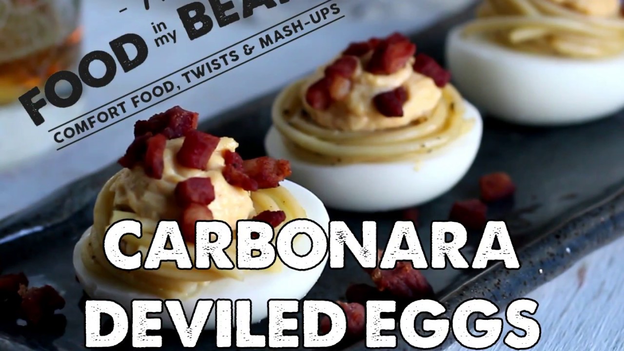 Carbonara Deviled Eggs