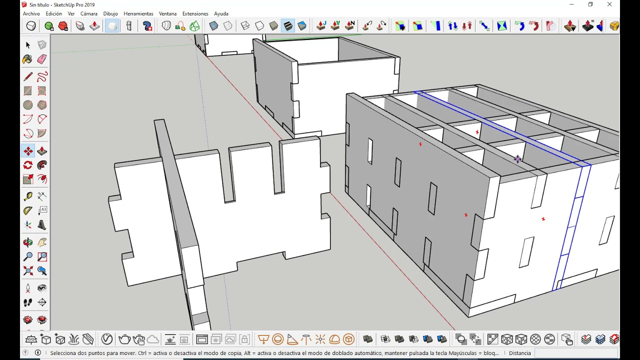 👉Curso de modelado de muebles 3d sketchup💻, para Maquinas CNC🔨. #12 Cajas, Cajones y Divisores