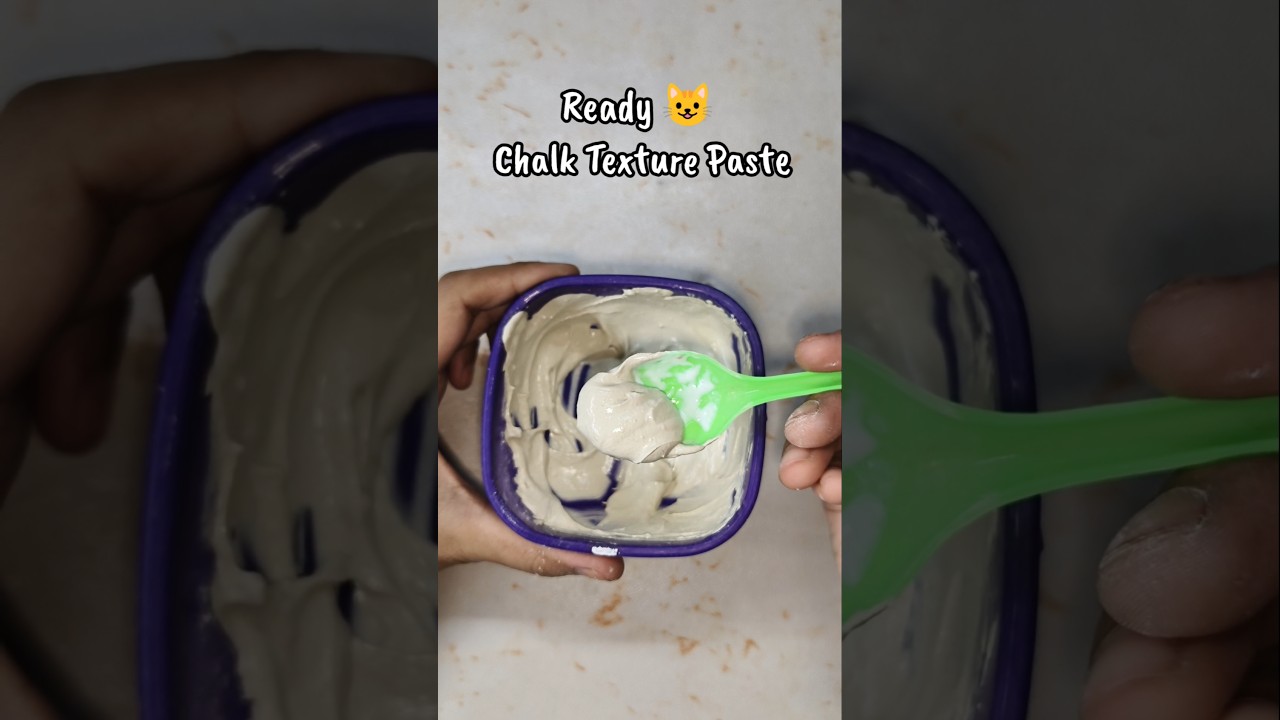 DIY - Chalk Texture Paste making🤯#TexturePaste#diy#shorts#chalkasmr#chalktexturepaste#viral#craftart
