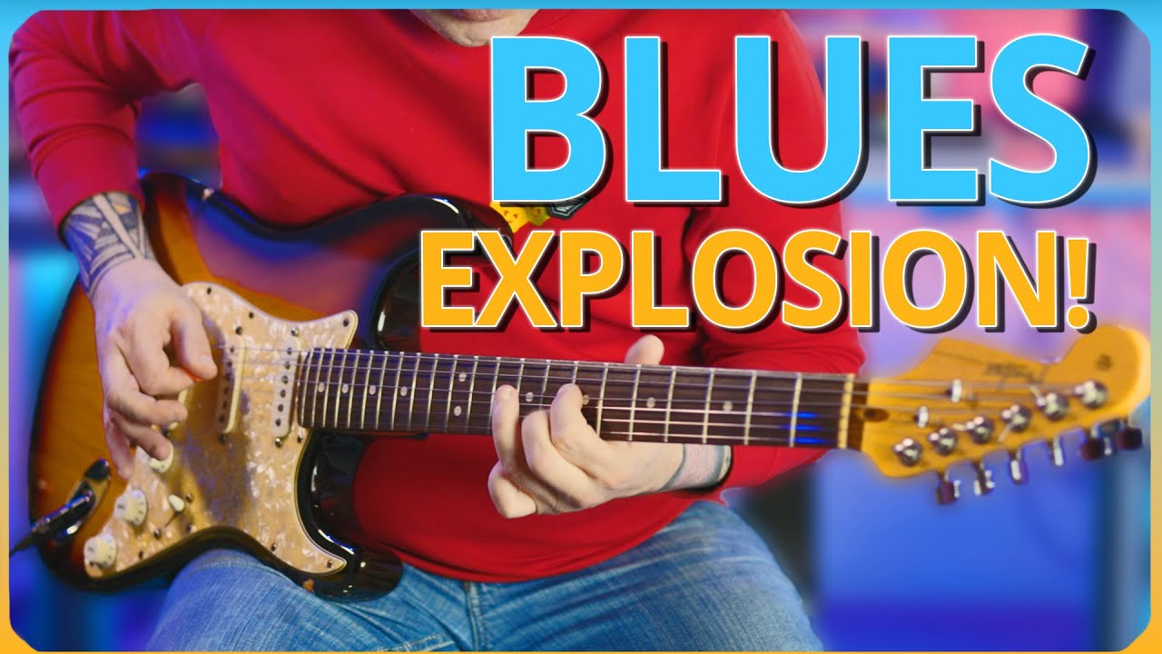 BLUES ROCK FIRE in E! 🔥 Expressive Solo Across the Neck