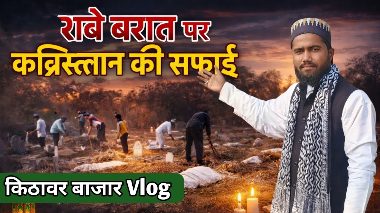 शबे बरात से पहले कब्रिस्तान की सफाई | नेक काम का खूबसूरत मंज़र Vlog 