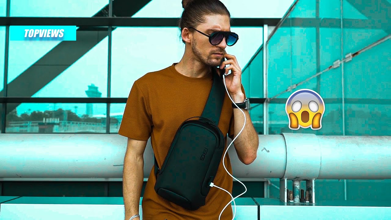 👜Top 5 Mejores Mochilas cruzada para hombre | Bolsos bandolera 😱