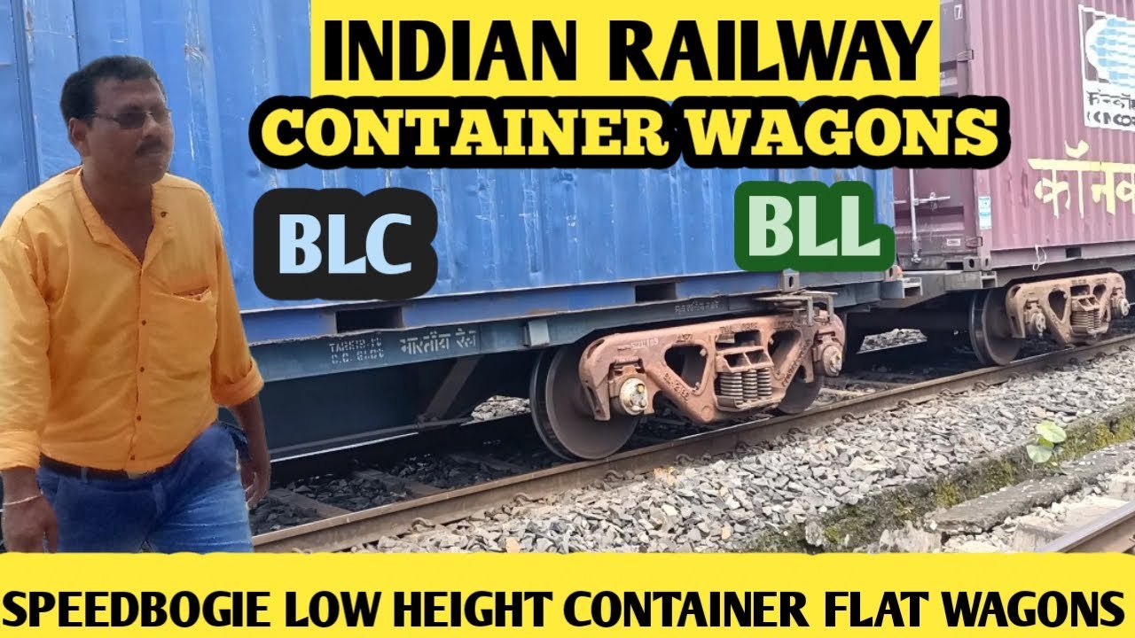 BOGIE LOW CONTAINER WAGON.BLC.BLL. EXPLAIN BY
