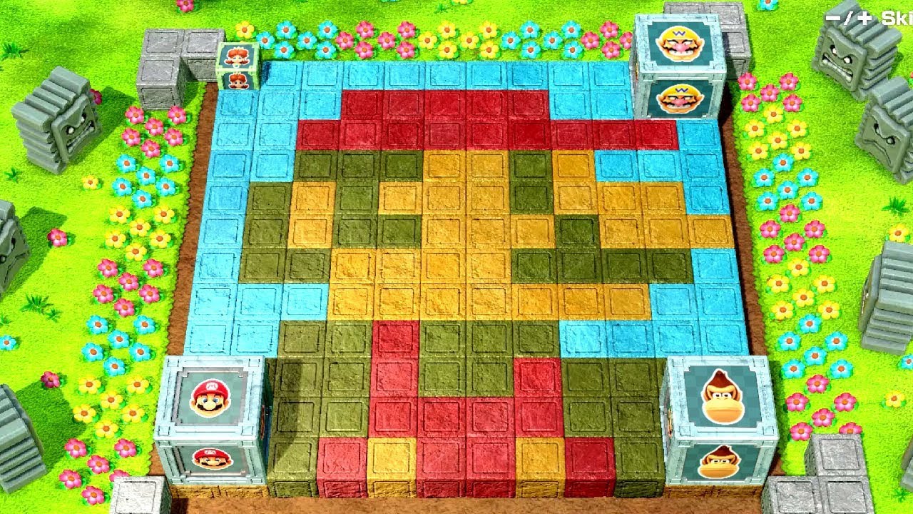 [マリオパーティ スーパースターズ] マリオ vs ワリオ vs ドンキーコング vs デイジー (COM アルティメットマスター)