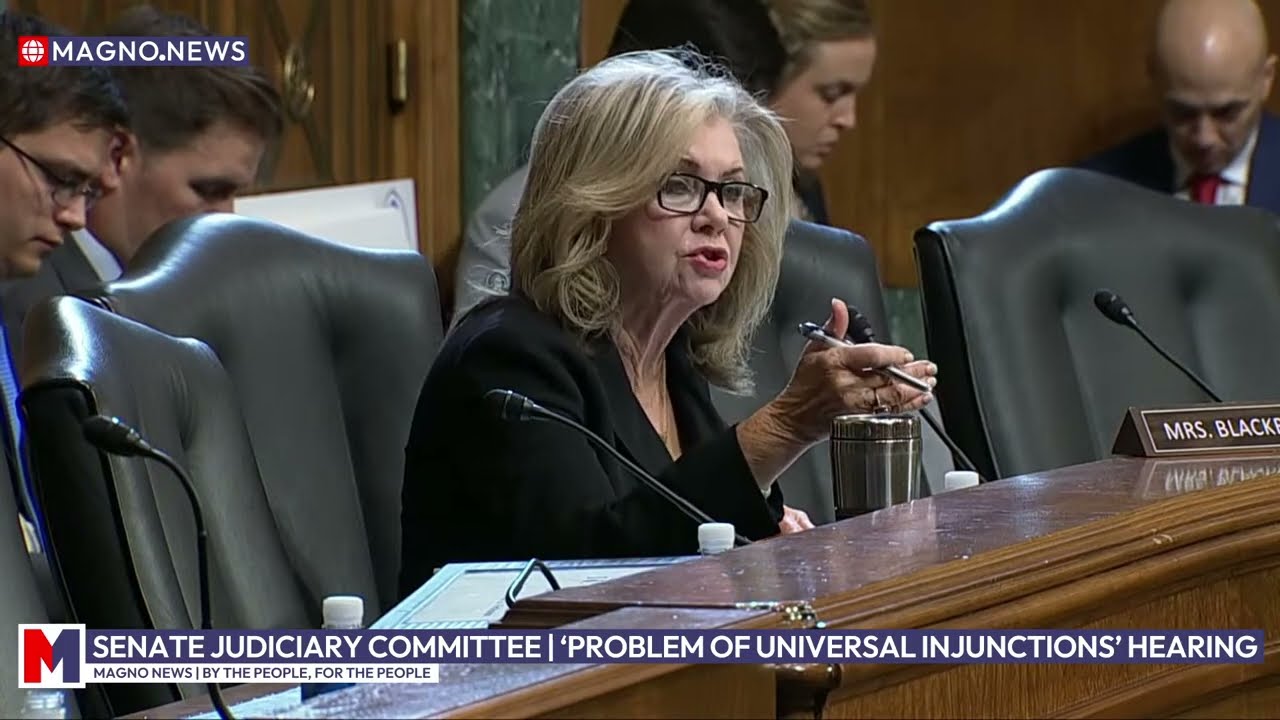 Sen. Marsha Blackburn Questions Scholars at Hearing on Activist Judges Blocking Trump’s Agenda