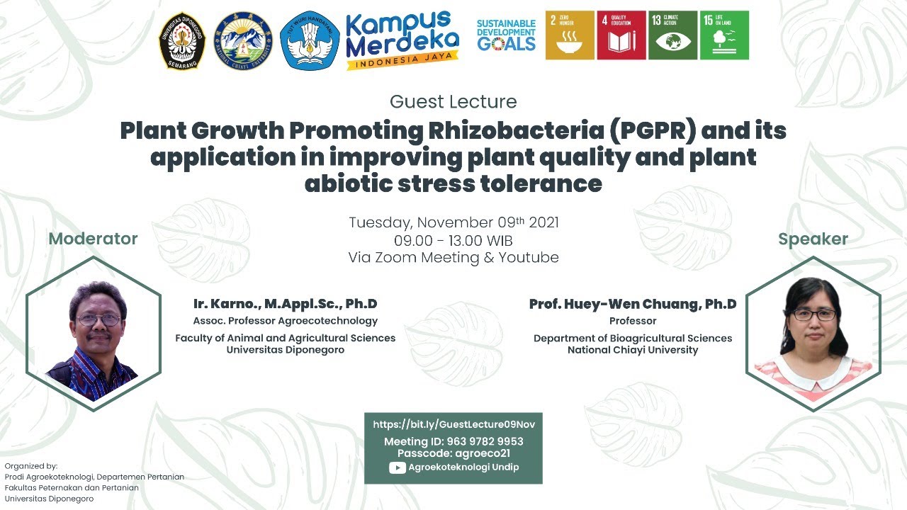 Guest Lecture Plant Growth Promoting Rhizobacteria (PGPR)